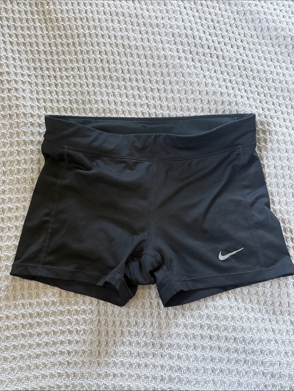 Nike Black Women's Athletic Bike Shorts with Reflective Swoosh